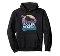 Roller Skating Skater Skate Hoodie - Minimalist Print Unisex - T-Shirt, Sweatshirt, Hoodie
