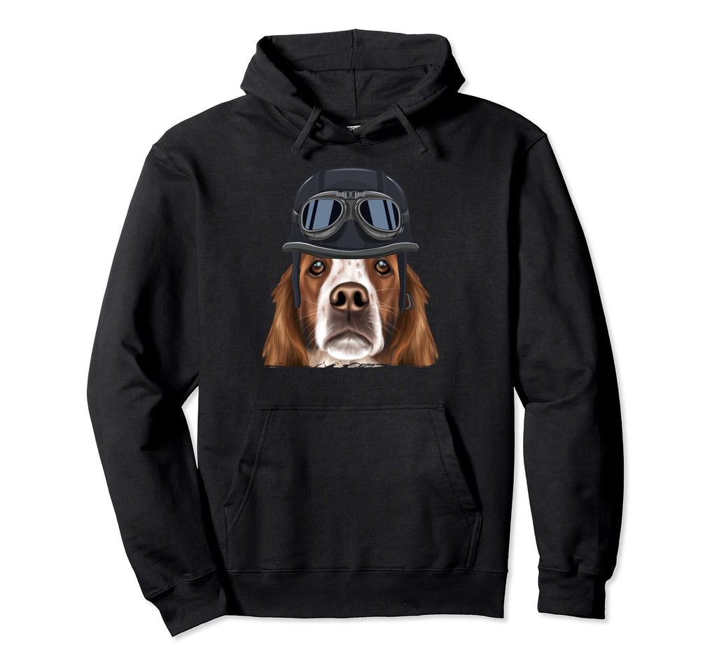 Funny Motorcycle Helmet Irish Red Hoodie - Casual Everyday Wear Men Women - T-Shirt, Sweatshirt, Hoodie