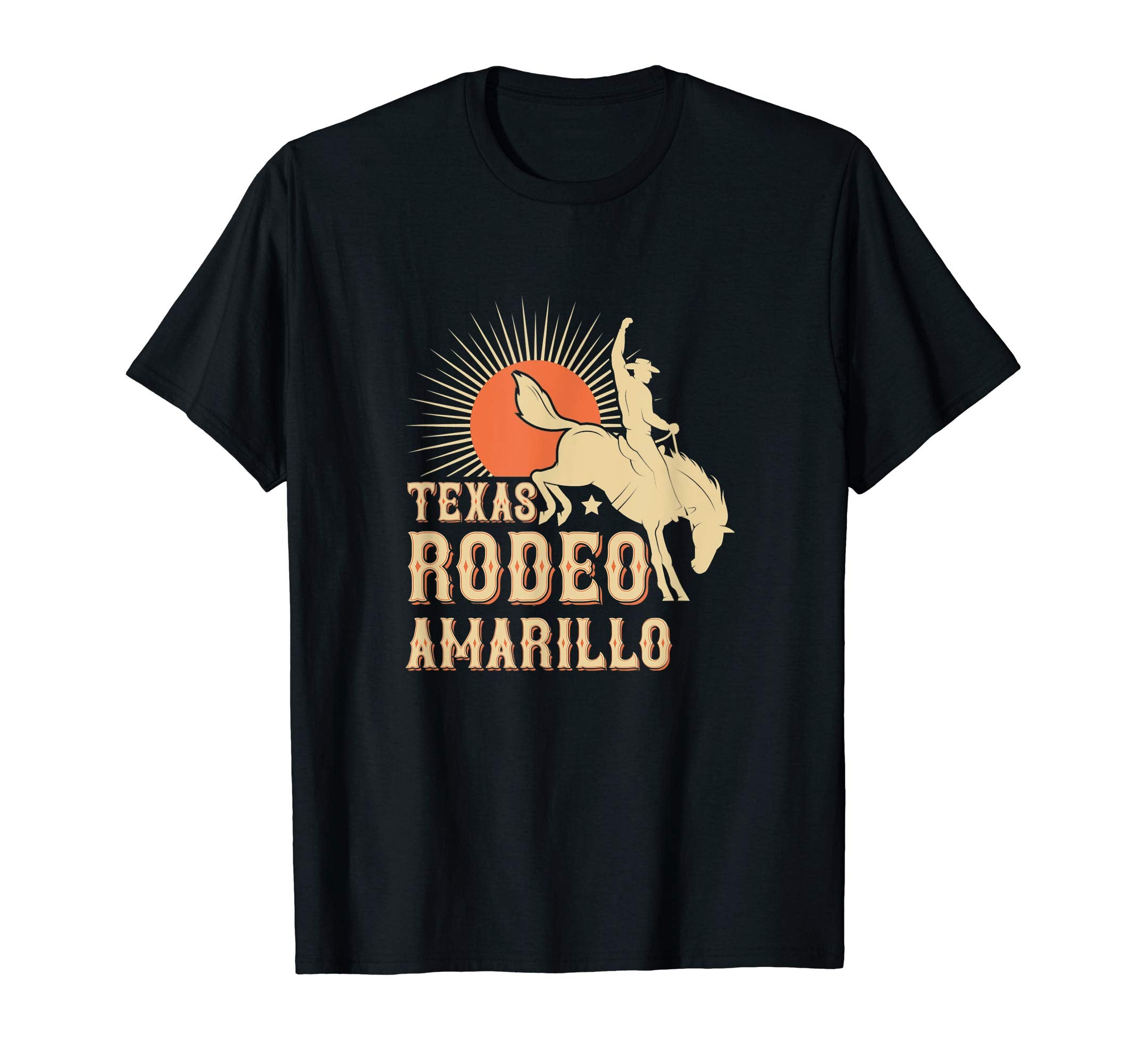 Amarillo Texas Rodeo Western Cowboy T-Shirt - Custom Art Print for Adults - T-Shirt, Sweatshirt, Hoodie