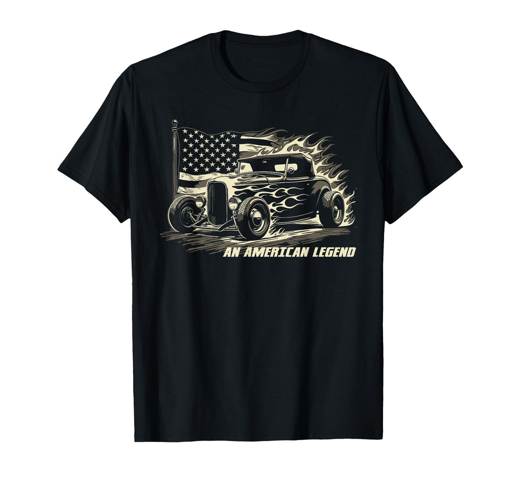 American Legend Deuce Coupe Hot Rod Car T-Shirt - Novelty Apparel Unisex - T-Shirt, Sweatshirt, Hoodie