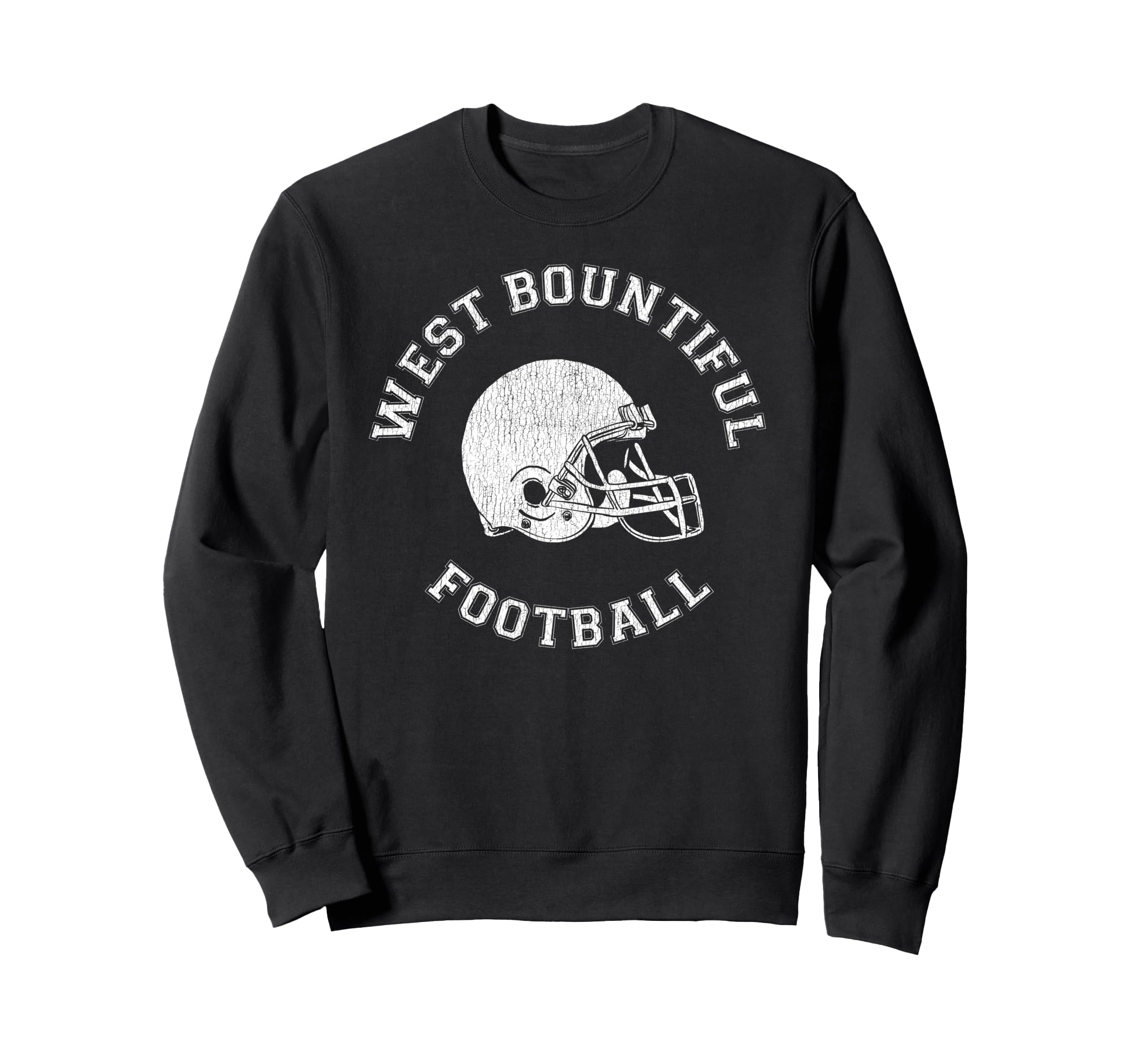 West Bountiful Football Distressed Sweatshirt - Graphic Print for Adults - T-Shirt, Sweatshirt, Hoodie