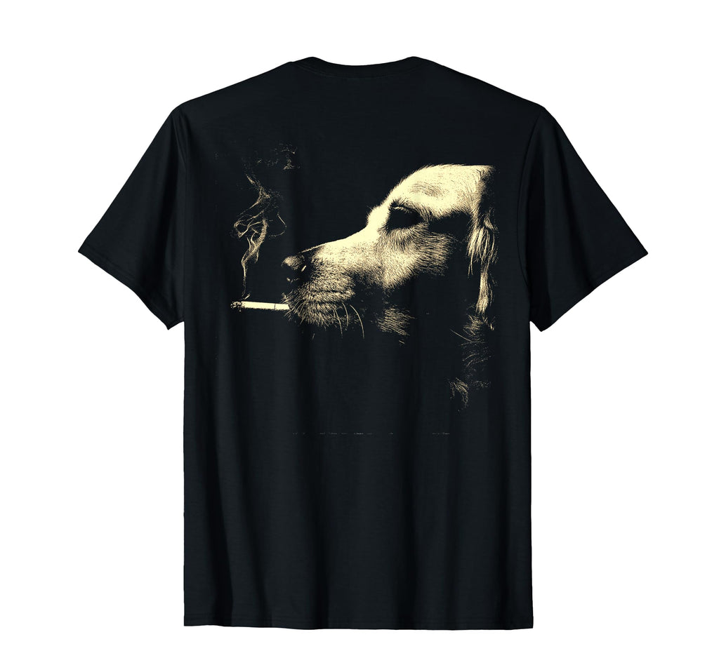 Golden Retriever Smoking Cigarette T-Shirt - Trendy Graphic Men Women - T-Shirt, Sweatshirt, Hoodie