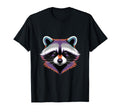 Vibrant Colorful Raccoon Face Head T-Shirt - Streetwear Style Unisex - T-Shirt, Sweatshirt, Hoodie