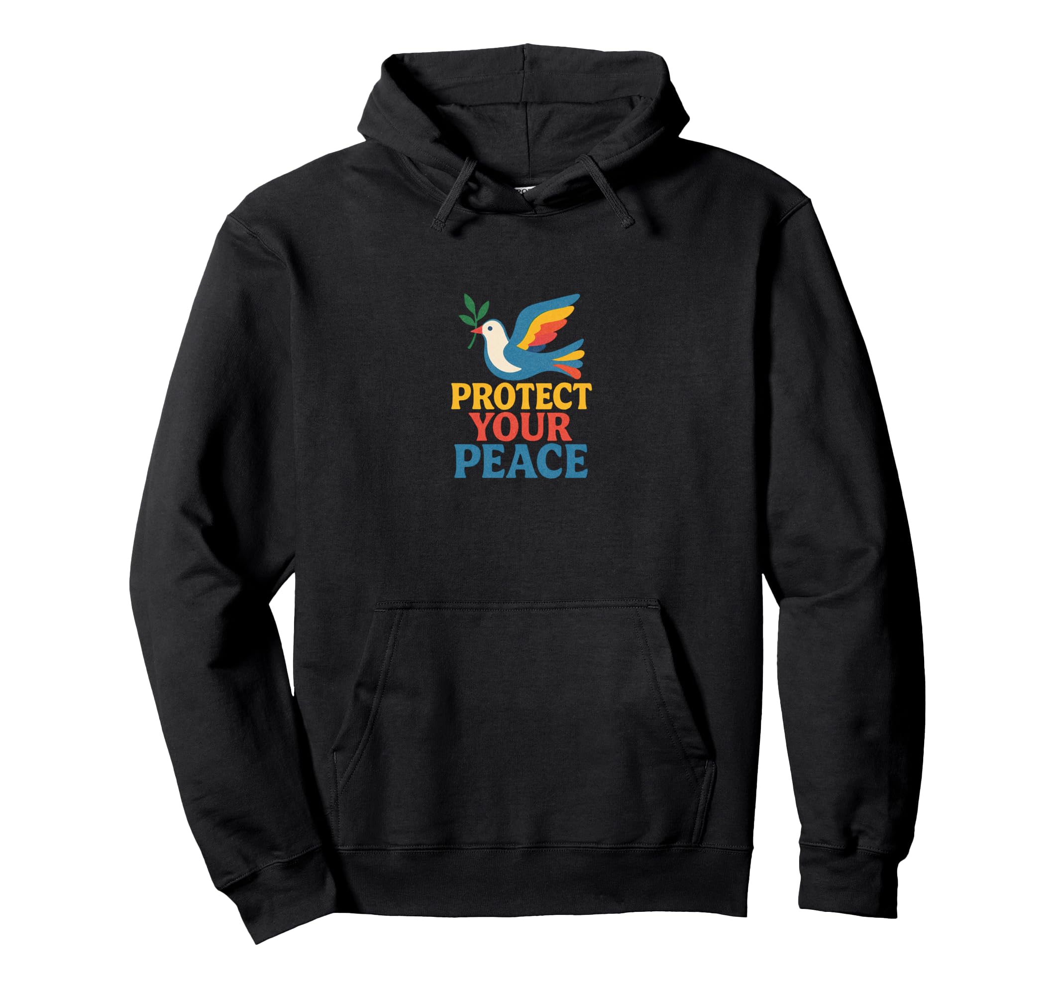 Protect Your Peace Positive Mindful Calm Hoodie - Custom Art Print Unisex - T-Shirt, Sweatshirt, Hoodie