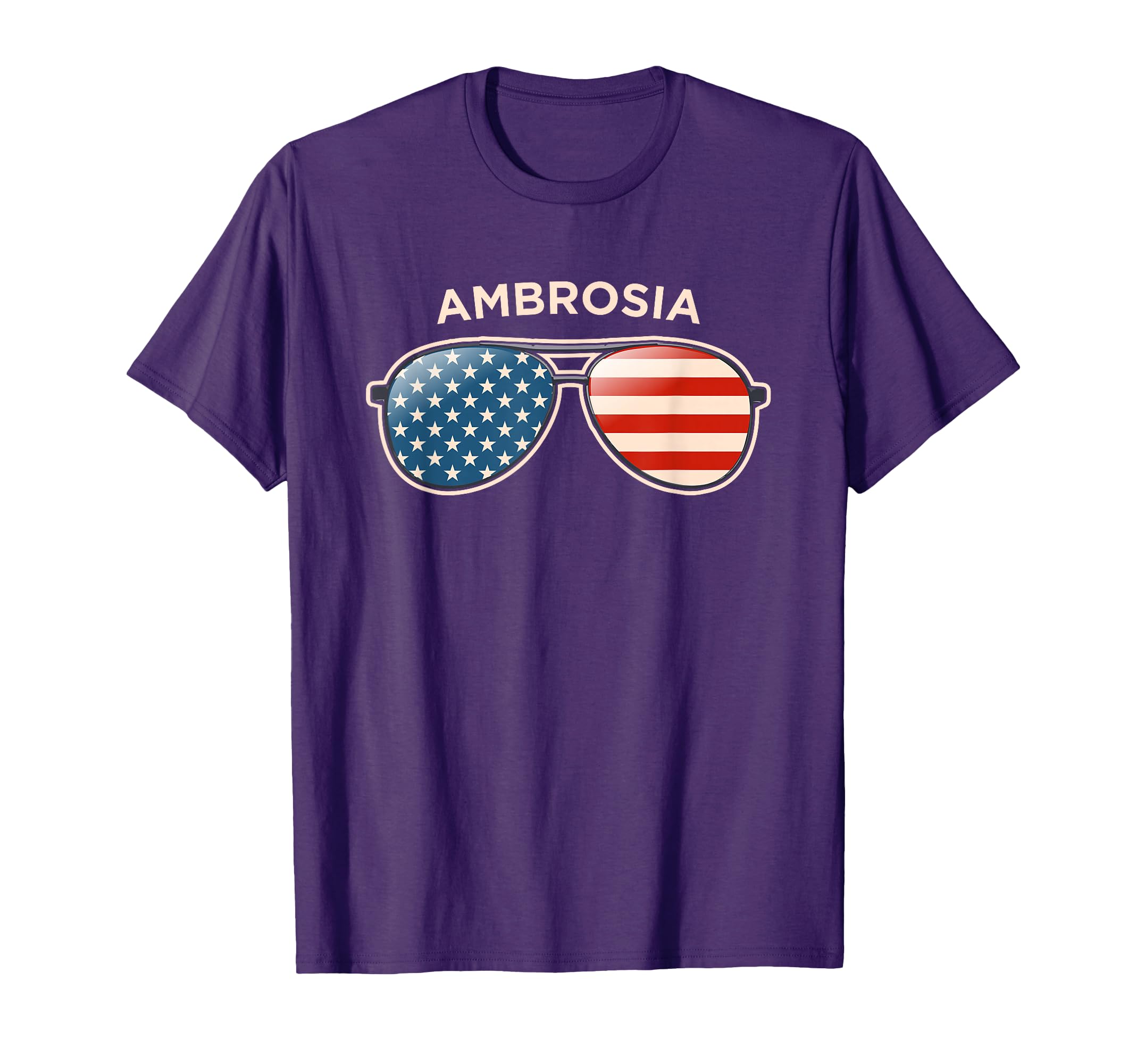 Ambrosia Wv Us Flag Sunglasses T-Shirt - Graphic Print Unisex - T-Shirt, Sweatshirt, Hoodie