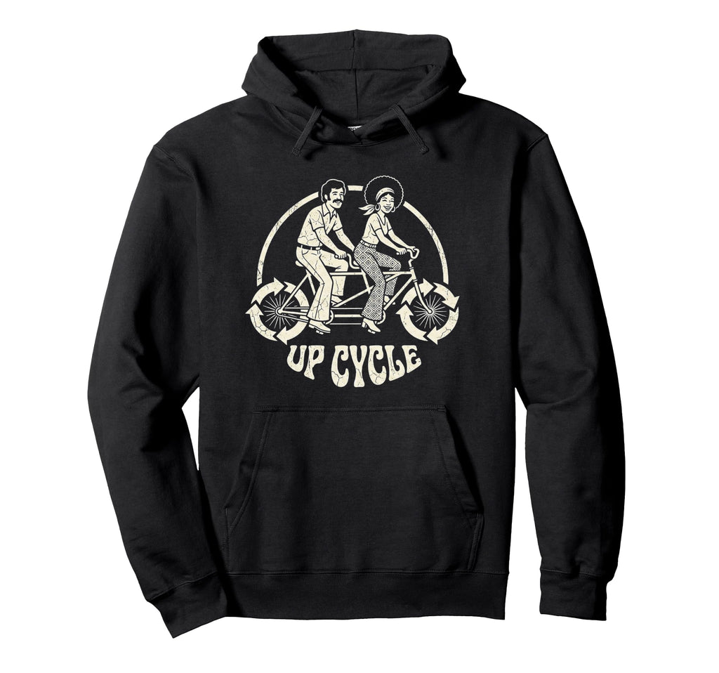 Tandem Upcycling Bicycle S 70S Hoodie - Trendy Graphic for Adults - T-Shirt, Sweatshirt, Hoodie