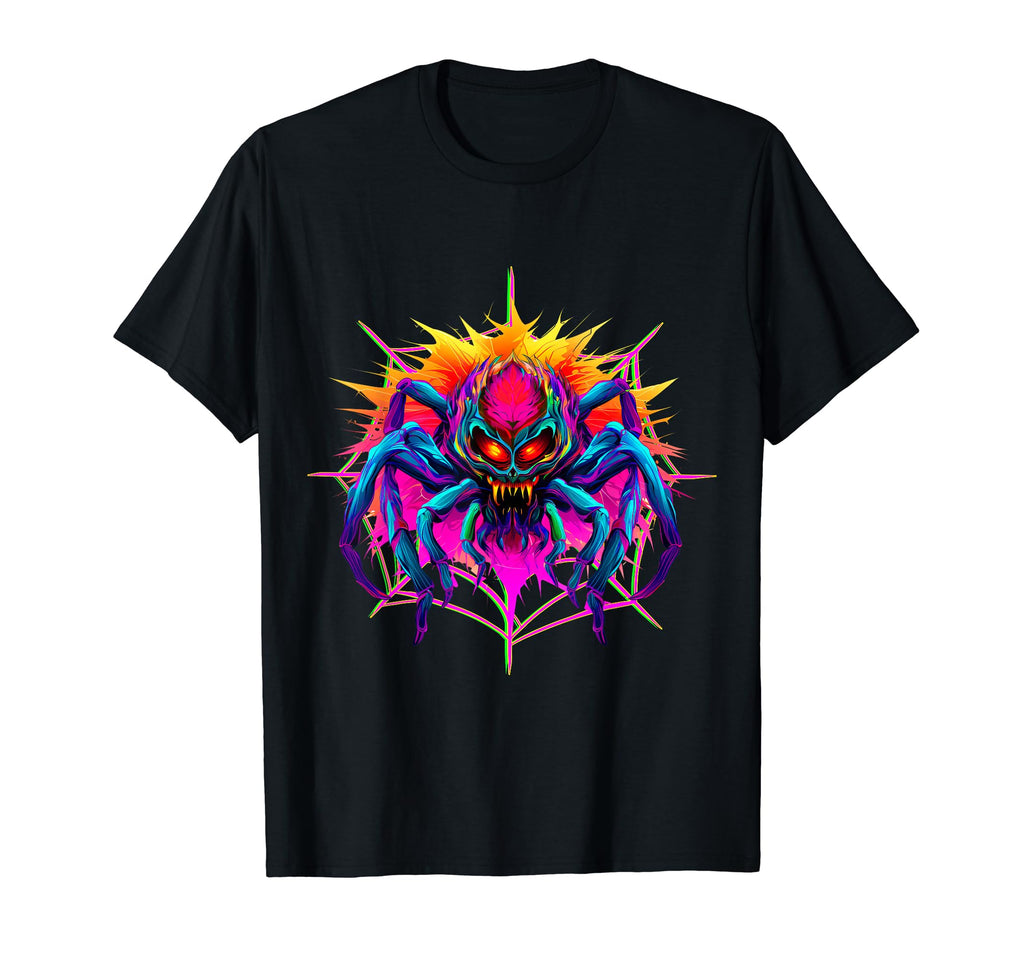 80S 90S Synthwave Arachnologist T-Shirt - Unique Graphic for Adults - T-Shirt, Sweatshirt, Hoodie