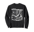 Motorcycle Rider Wind Therapy Sweatshirt - Fun Novelty Design for Adults - T-Shirt, Sweatshirt, Hoodie