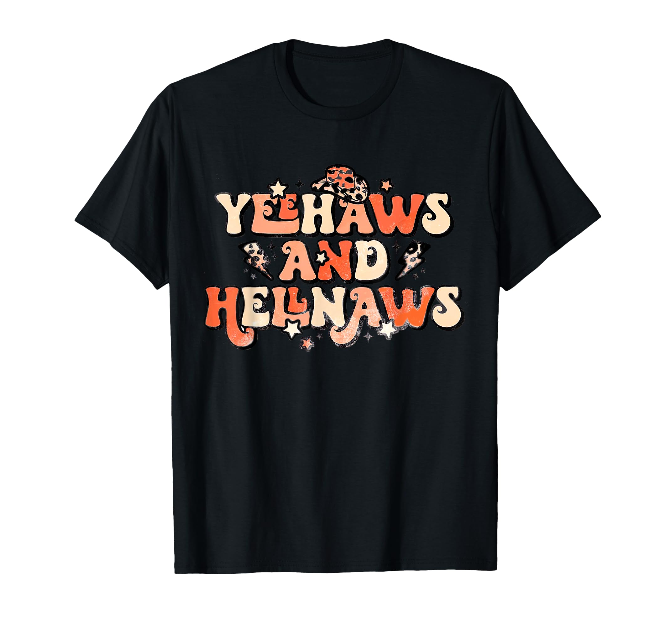 Hippie Western Yeehaws And Hellnaws T-Shirt - Unique Graphic for Adults - T-Shirt, Sweatshirt, Hoodie