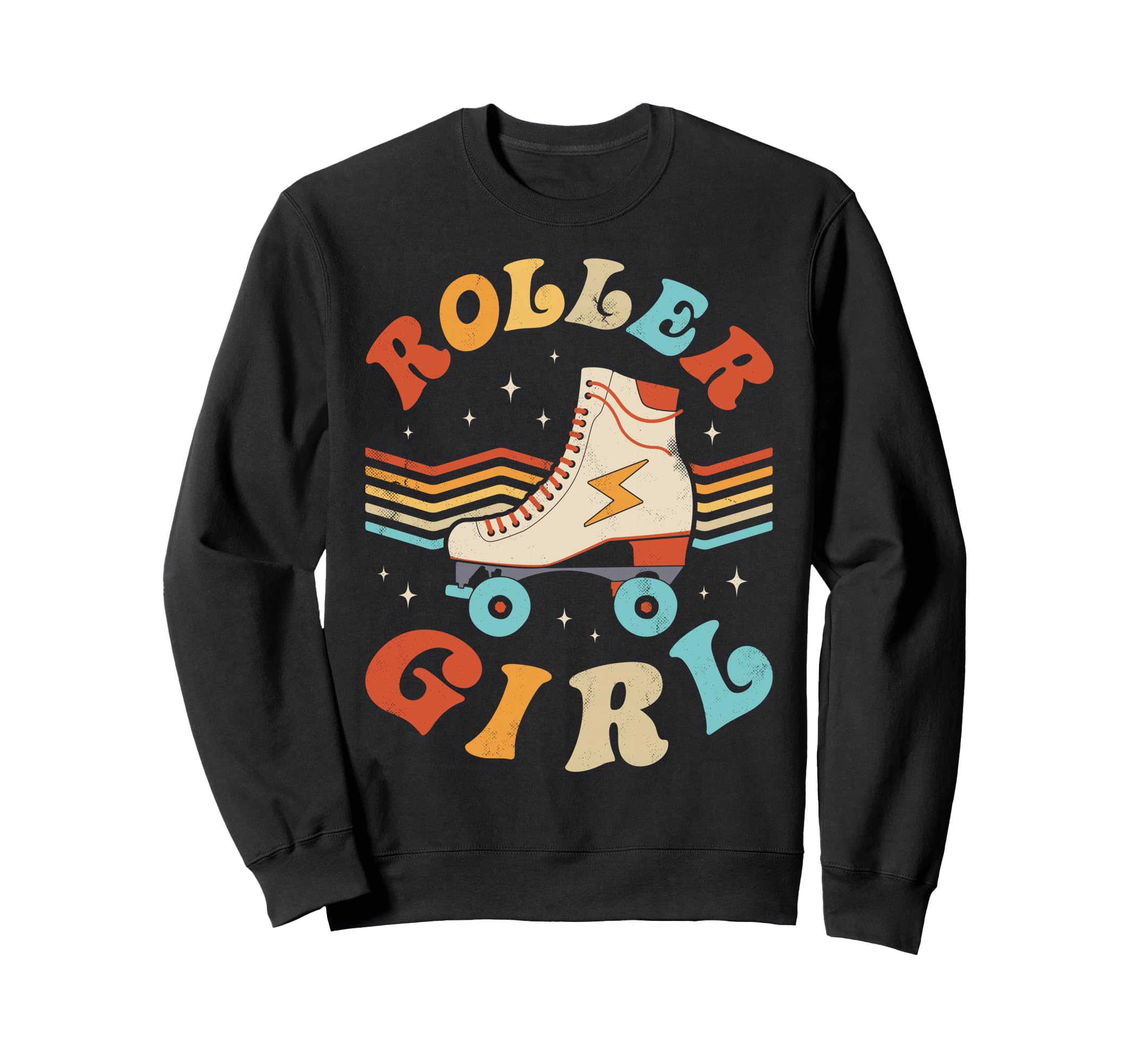 Roller Skater Skating 70S 80S Sweatshirt - Aesthetic Graphic for Adults - T-Shirt, Sweatshirt, Hoodie