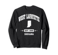 West Lafayette Indiana Throwback Sweatshirt - Aesthetic Graphic Unisex - T-Shirt, Sweatshirt, Hoodie