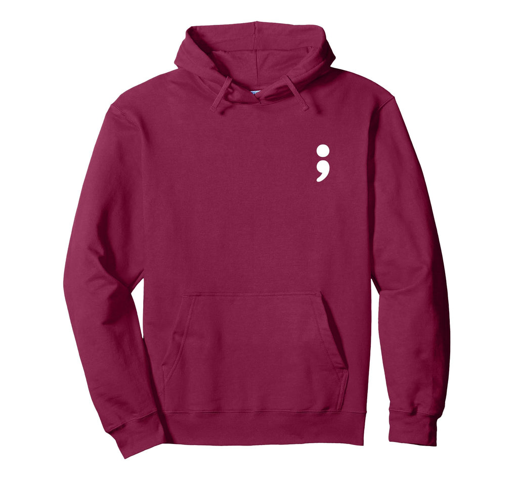 Semicolon Mental Health Matters Hoodie - Casual Everyday Wear for Adults - T-Shirt, Sweatshirt, Hoodie
