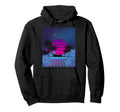 80S Vaporwave Palm Trees Sunset Synthwave Hoodie - Custom Art Print Unisex - T-Shirt, Sweatshirt, Hoodie