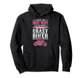 Motorcycle Biker Wife Husband Hoodie - Casual Everyday Wear Unisex - T-Shirt, Sweatshirt, Hoodie