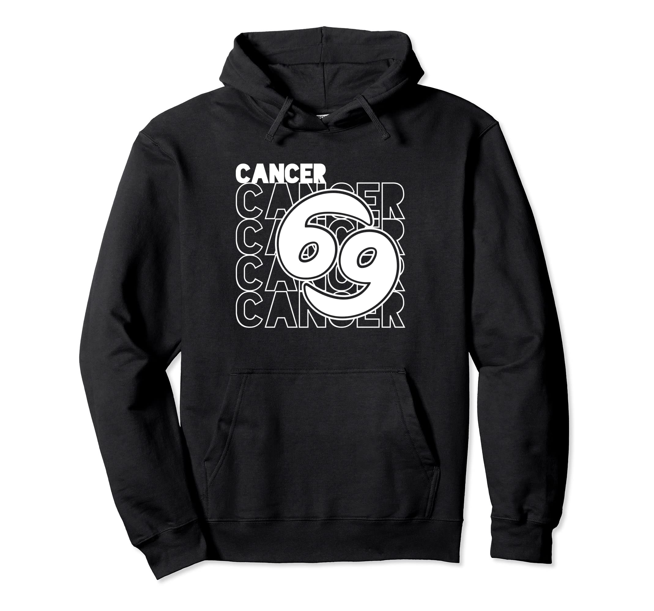 Cancer Zodiac Typography Astrology Hoodie - Streetwear Style Men Women - T-Shirt, Sweatshirt, Hoodie