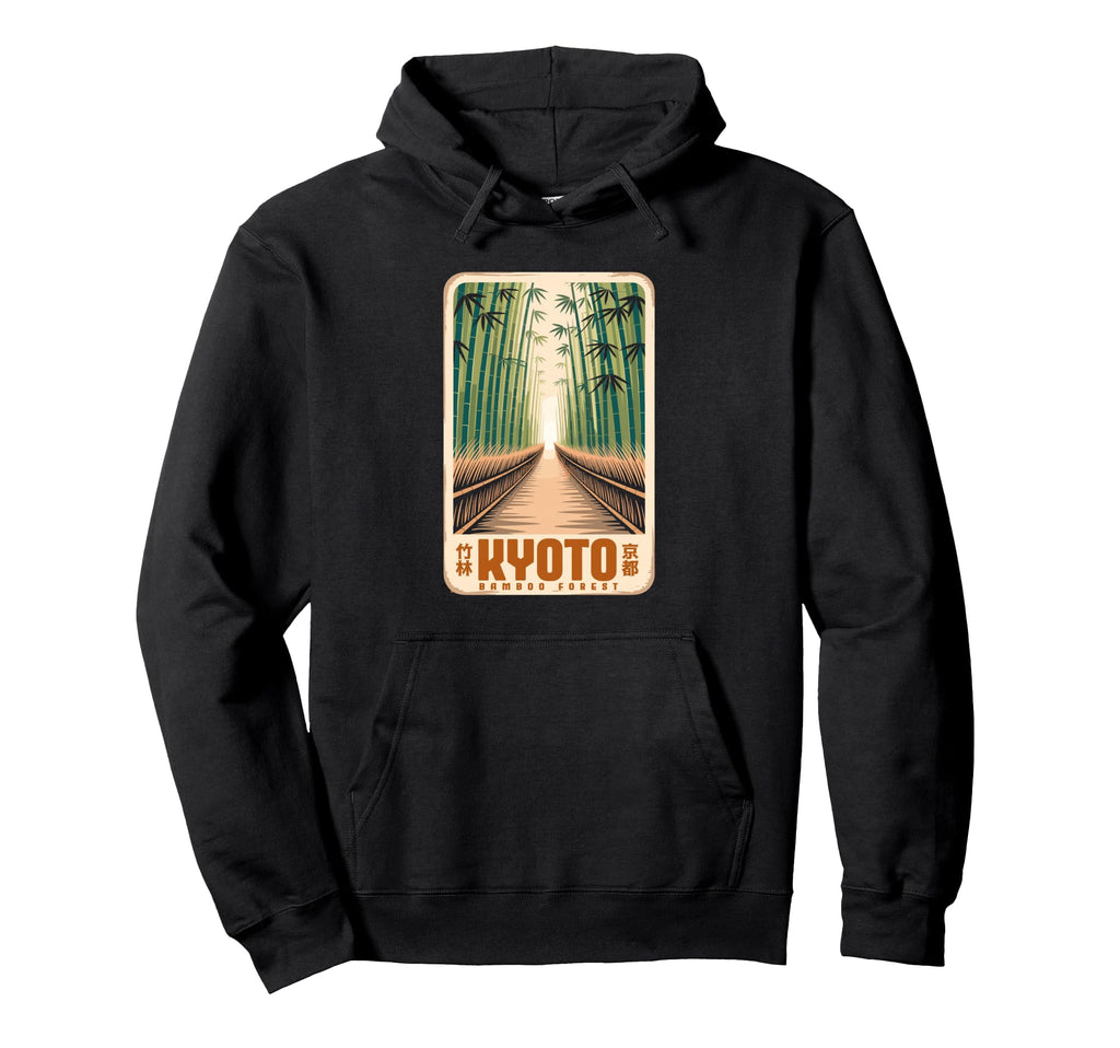 Kyoto Bamboo Grove Arashiyama Japanese Hoodie - Aesthetic Graphic Unisex - T-Shirt, Sweatshirt, Hoodie