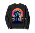 English Mastiff 80S Synthwave Sunset Sweatshirt - Streetwear Style Unisex - T-Shirt, Sweatshirt, Hoodie