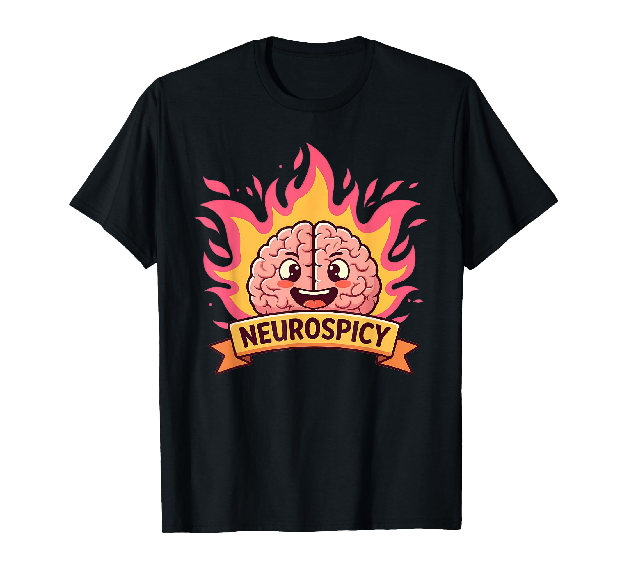 Neurospicy Brain Adhd Awareness T-Shirt - Custom Art Print for Adults - T-Shirt, Sweatshirt, Hoodie