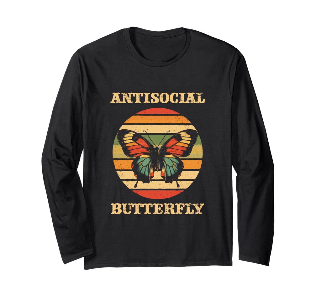 Antisocial Butterfly T-Shirt - Streetwear Style for Adults - T-Shirt, Sweatshirt, Hoodie