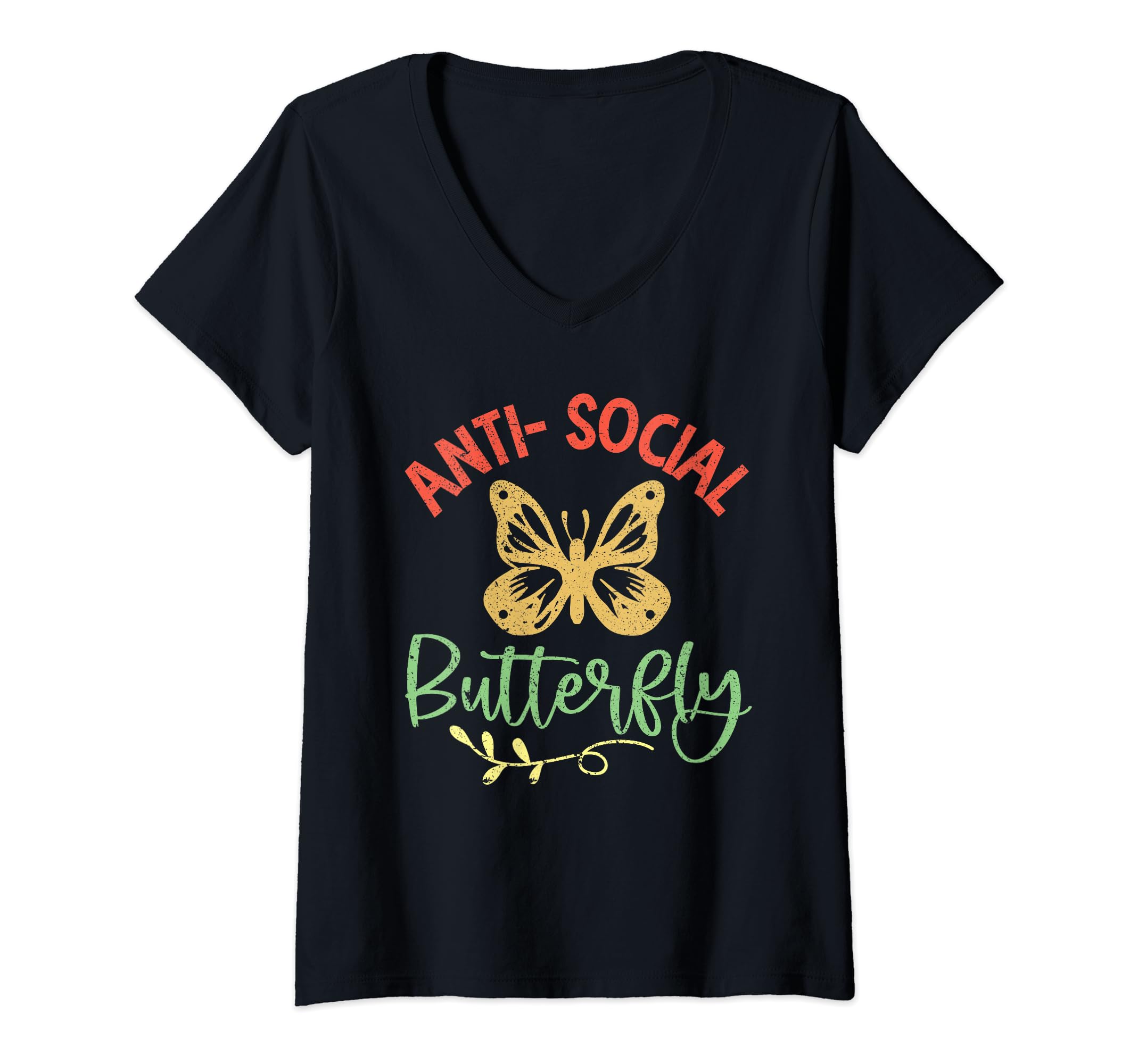 Womens Antisocial Butterfly Funny T-Shirt - Novelty Apparel Men Women - T-Shirt, Sweatshirt, Hoodie