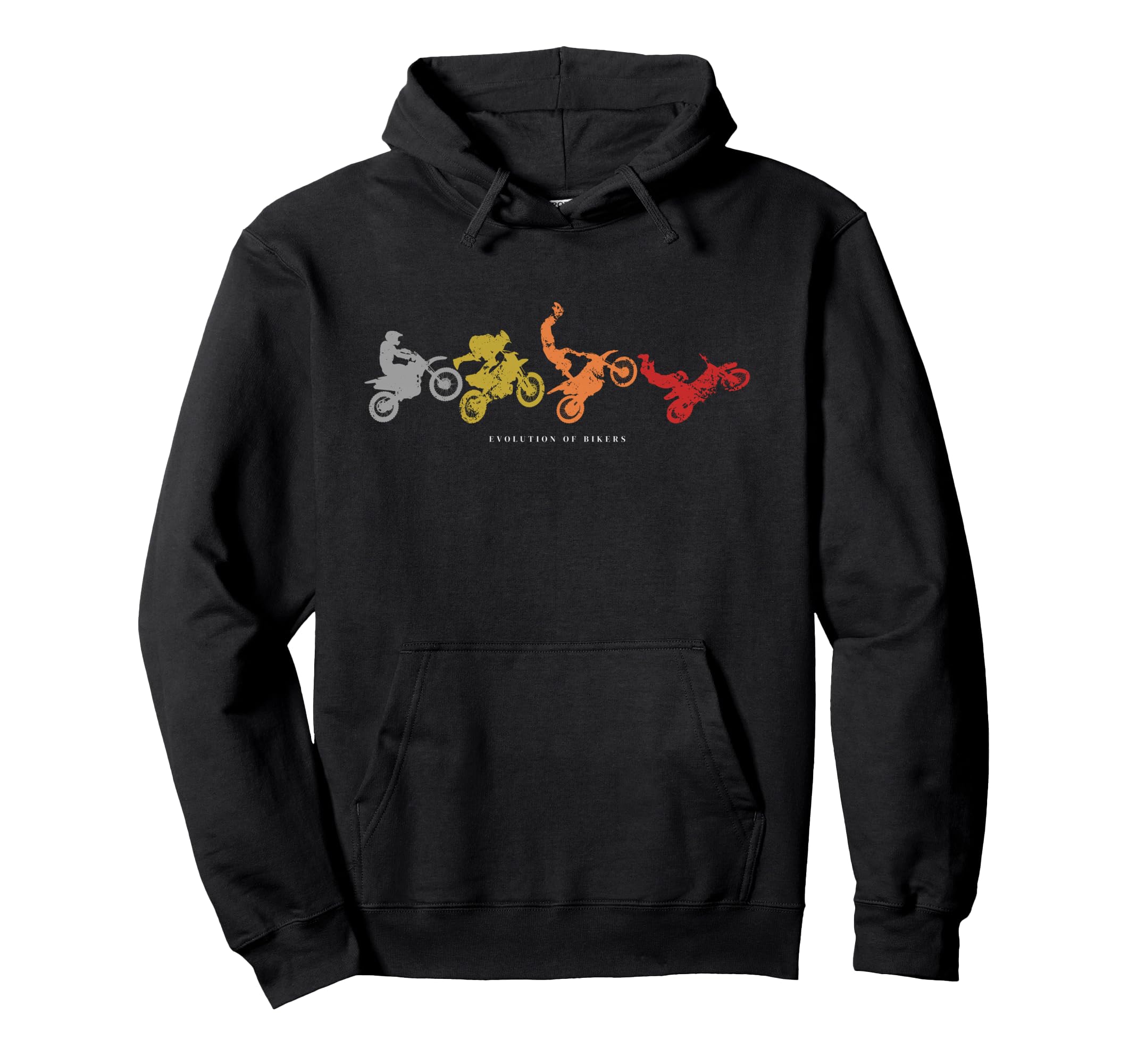 Evolution Bikers Retr 90S Motorcycle T-Shirt - Unique Graphic Unisex - T-Shirt, Sweatshirt, Hoodie