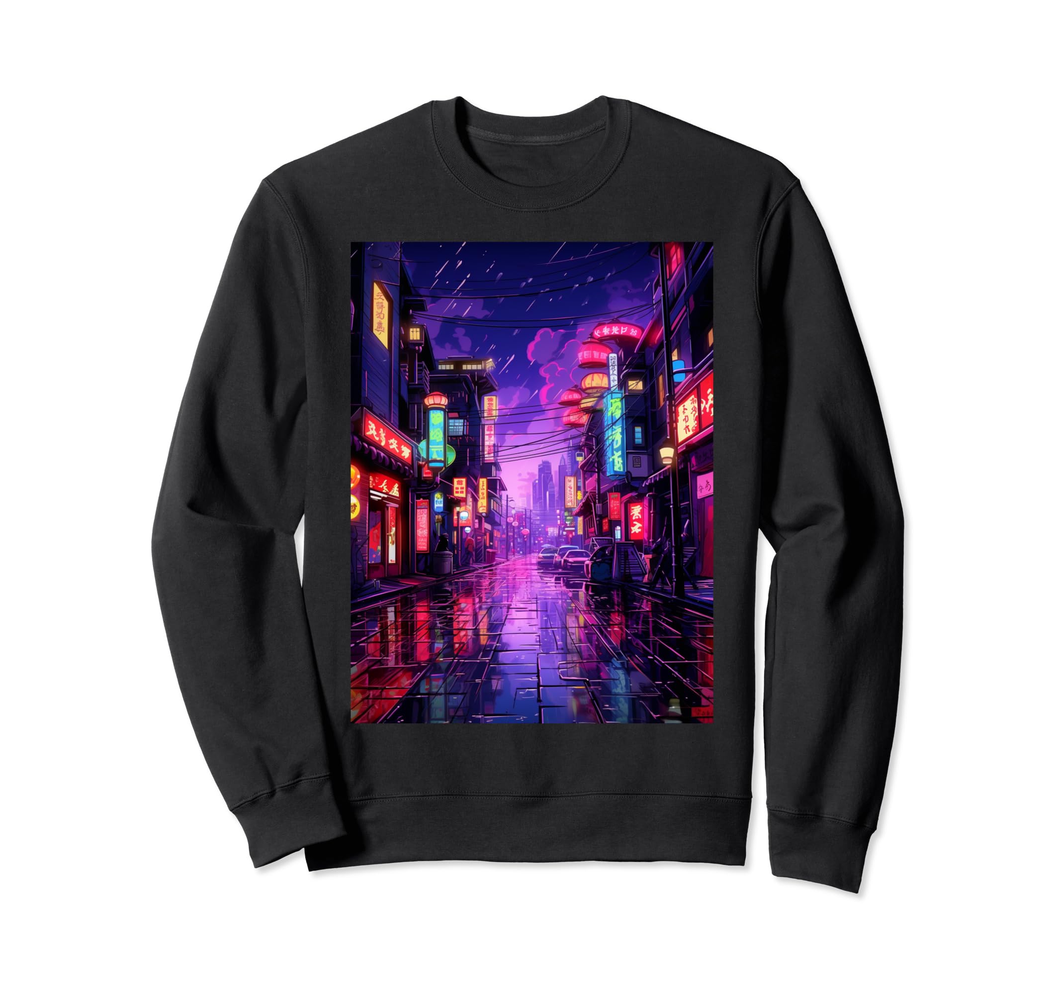 Japanese Vaporwave Streets Tokyo Sweatshirt - Unique Graphic Unisex - T-Shirt, Sweatshirt, Hoodie