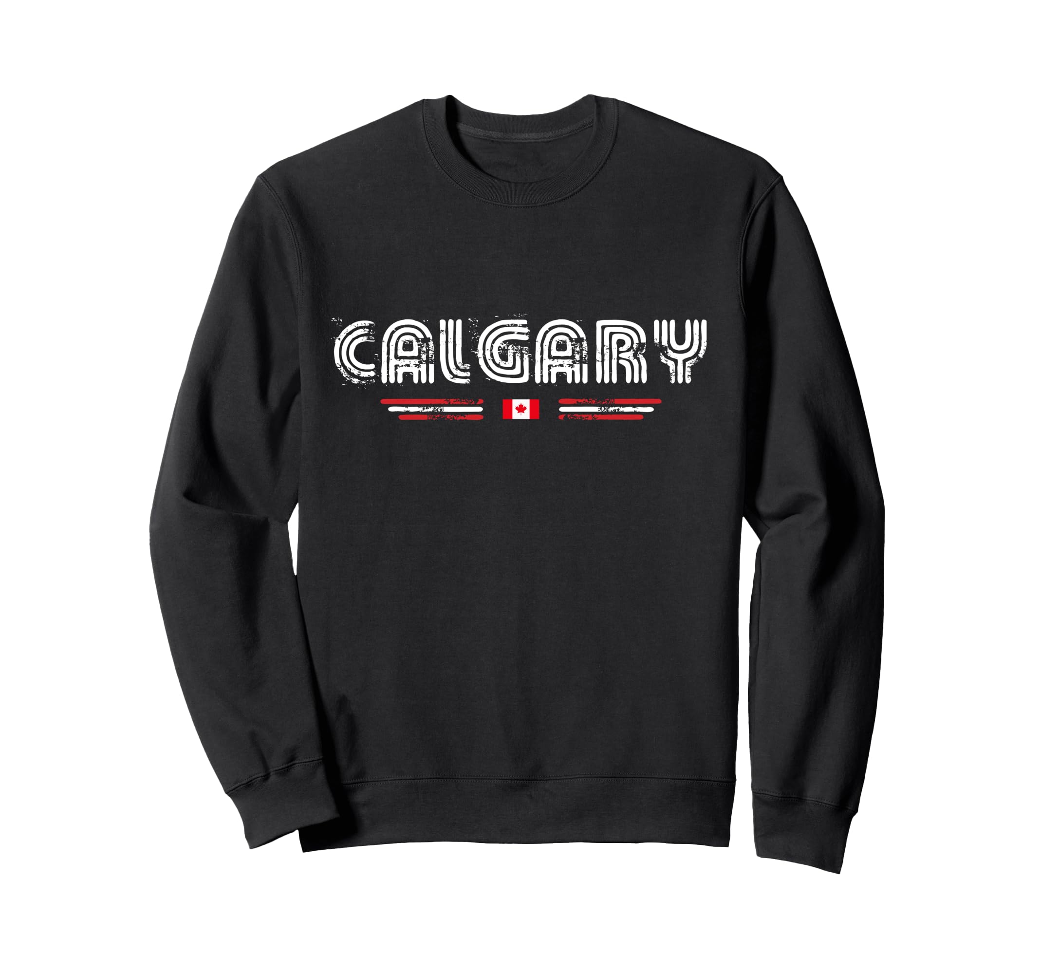 Calgary Canada 70S 80S Type Flag Sweatshirt - Custom Art Print Men Women - T-Shirt, Sweatshirt, Hoodie