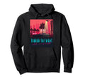 Synthwave Car 80S Decorative Palm Hoodie - Streetwear Style Men Women - T-Shirt, Sweatshirt, Hoodie
