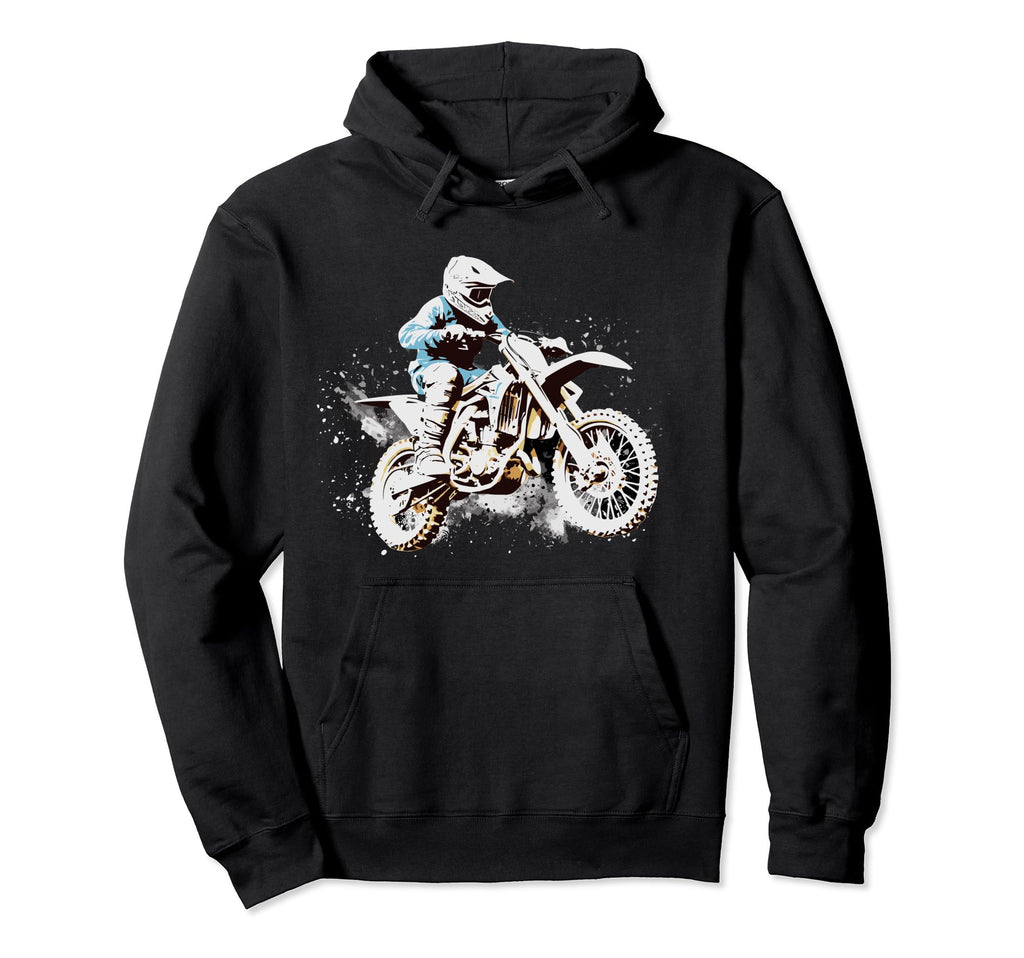 Dirt Bike Riding Motocross Racing Hoodie - Trendy Graphic Men Women - T-Shirt, Sweatshirt, Hoodie