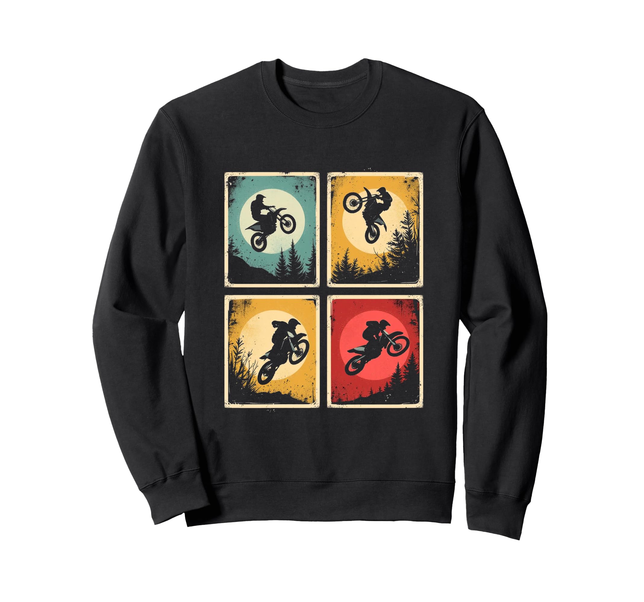 Motorcycle Art Sweatshirt - Fun Novelty Design for Adults - T-Shirt, Sweatshirt, Hoodie