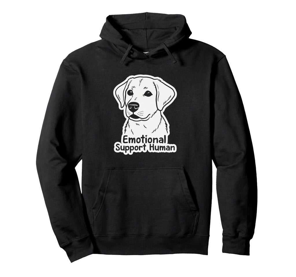 Emotional Support Human Dog Lover Hoodie - Fun Novelty Design Men Women - T-Shirt, Sweatshirt, Hoodie