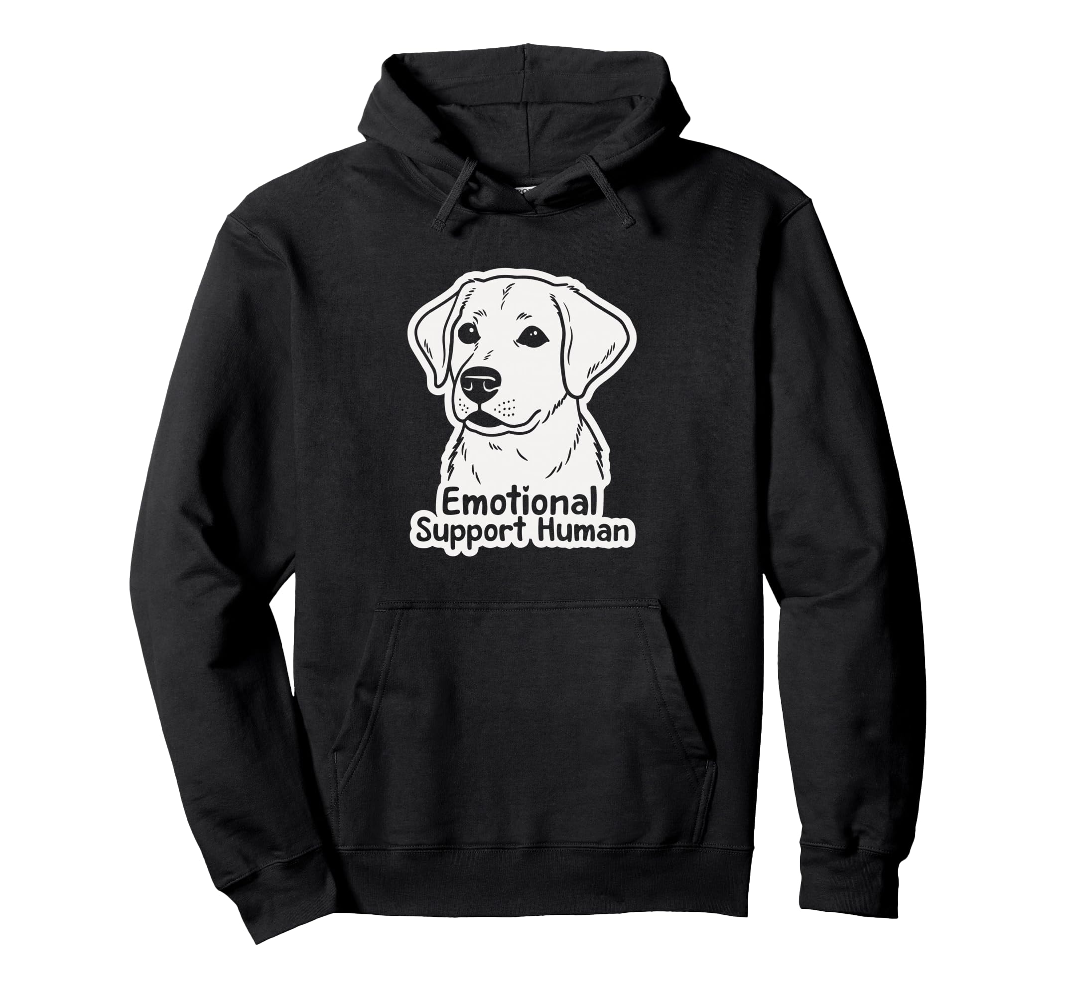 Emotional Support Human Dog Lover Hoodie - Fun Novelty Design Men Women - T-Shirt, Sweatshirt, Hoodie