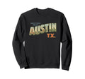 Austin Texas Postcard And Co Hoodie - Graphic Print Unisex - T-Shirt, Sweatshirt, Hoodie