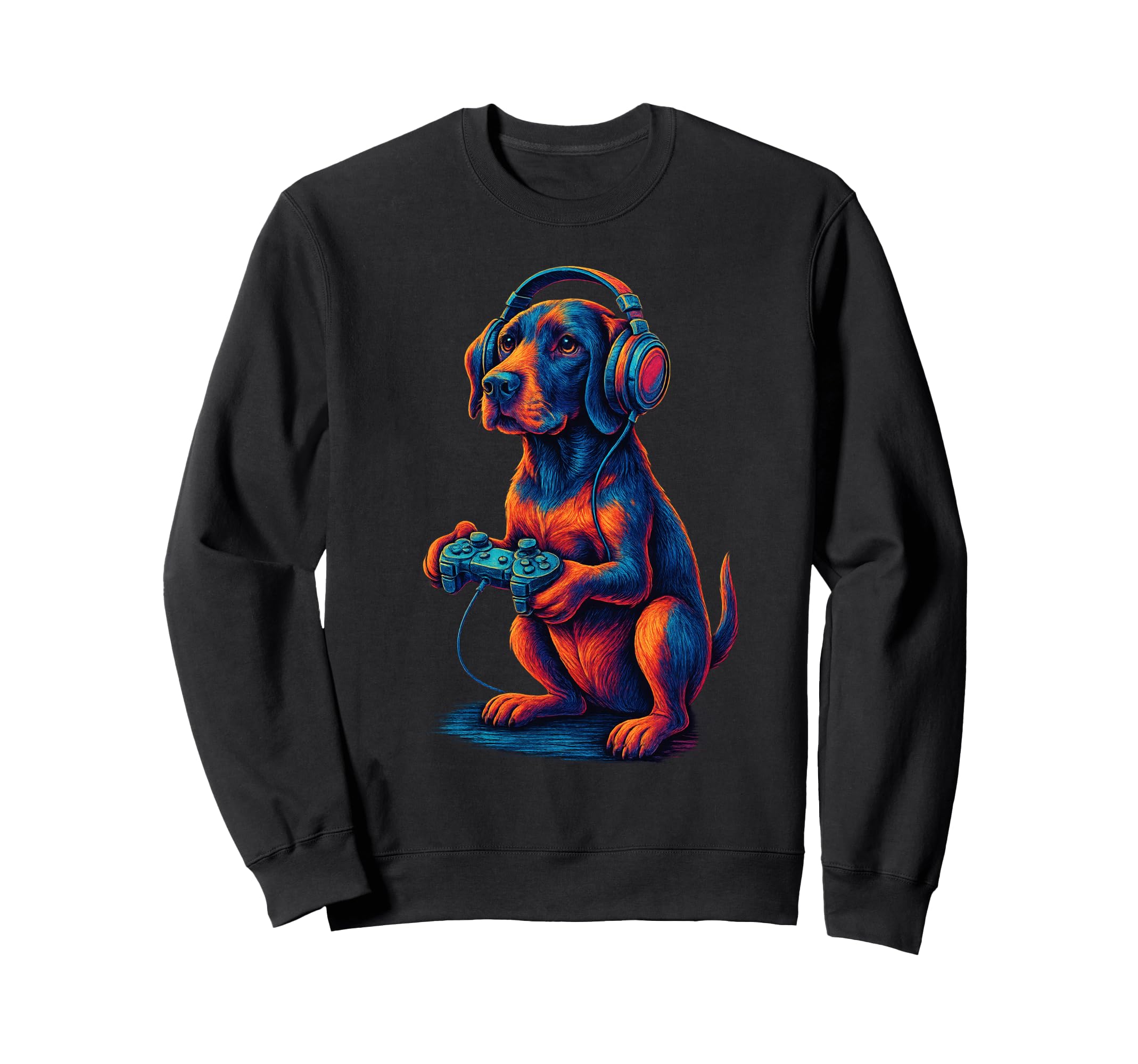 German Shorthaired Pointer Gamer Sweatshirt - Minimalist Print for Adults - T-Shirt, Sweatshirt, Hoodie