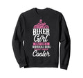Motorcycle Biker Female Biker Just Like Sweatshirt - Graphic Print Unisex - T-Shirt, Sweatshirt, Hoodie