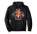 Peace Minimalist Zen Mindfulness Walking Hoodie - Fun Novelty Design Unisex - T-Shirt, Sweatshirt, Hoodie