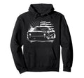 1970 Nova Ss American Flag Silhouette Hoodie - Unique Graphic Men Women - T-Shirt, Sweatshirt, Hoodie