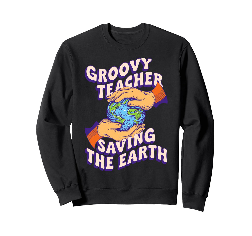 Wavy Teacher Earth Savior Sweatshirt - Aesthetic Graphic Unisex - T-Shirt, Sweatshirt, Hoodie