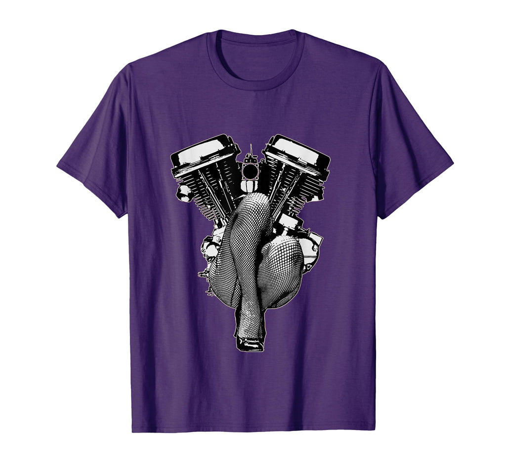Ultra Sexy Hd Panhead Pinup Motorcycle T-Shirt - Unique Graphic Unisex - T-Shirt, Sweatshirt, Hoodie