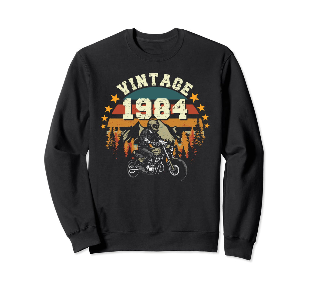 1984 Motorcycle 39Th Birthday Sweatshirt - Casual Everyday Wear for Adults - T-Shirt, Sweatshirt, Hoodie