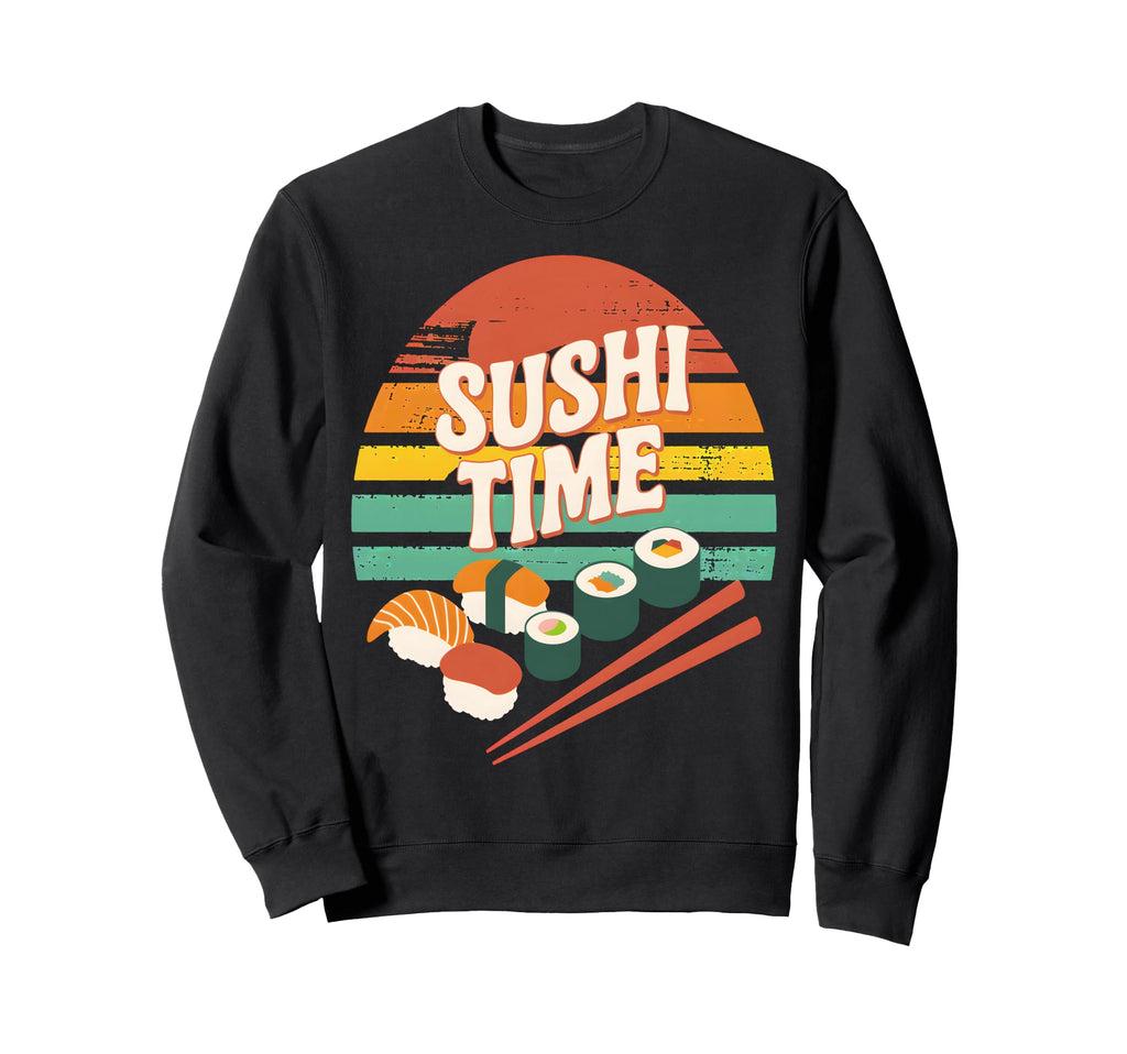 Sushi Time Sunset Sweatshirt - Unique Graphic Unisex - T-Shirt, Sweatshirt, Hoodie