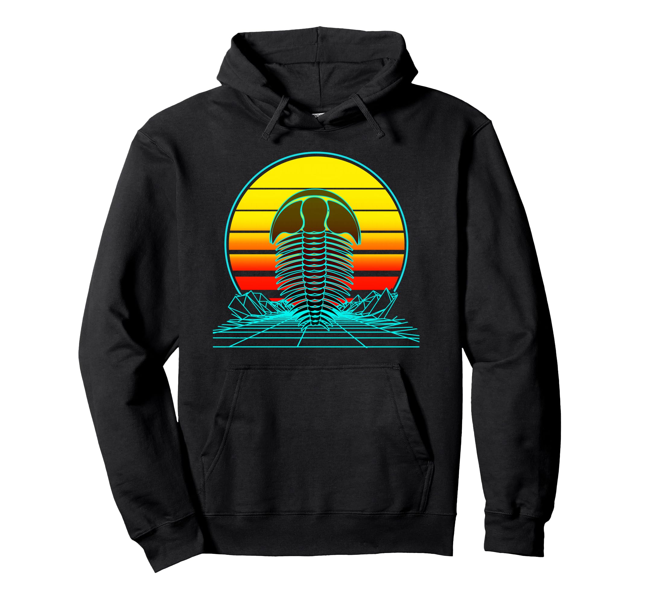 Sunset Trilobite Hoodie - Unique Graphic Unisex - T-Shirt, Sweatshirt, Hoodie