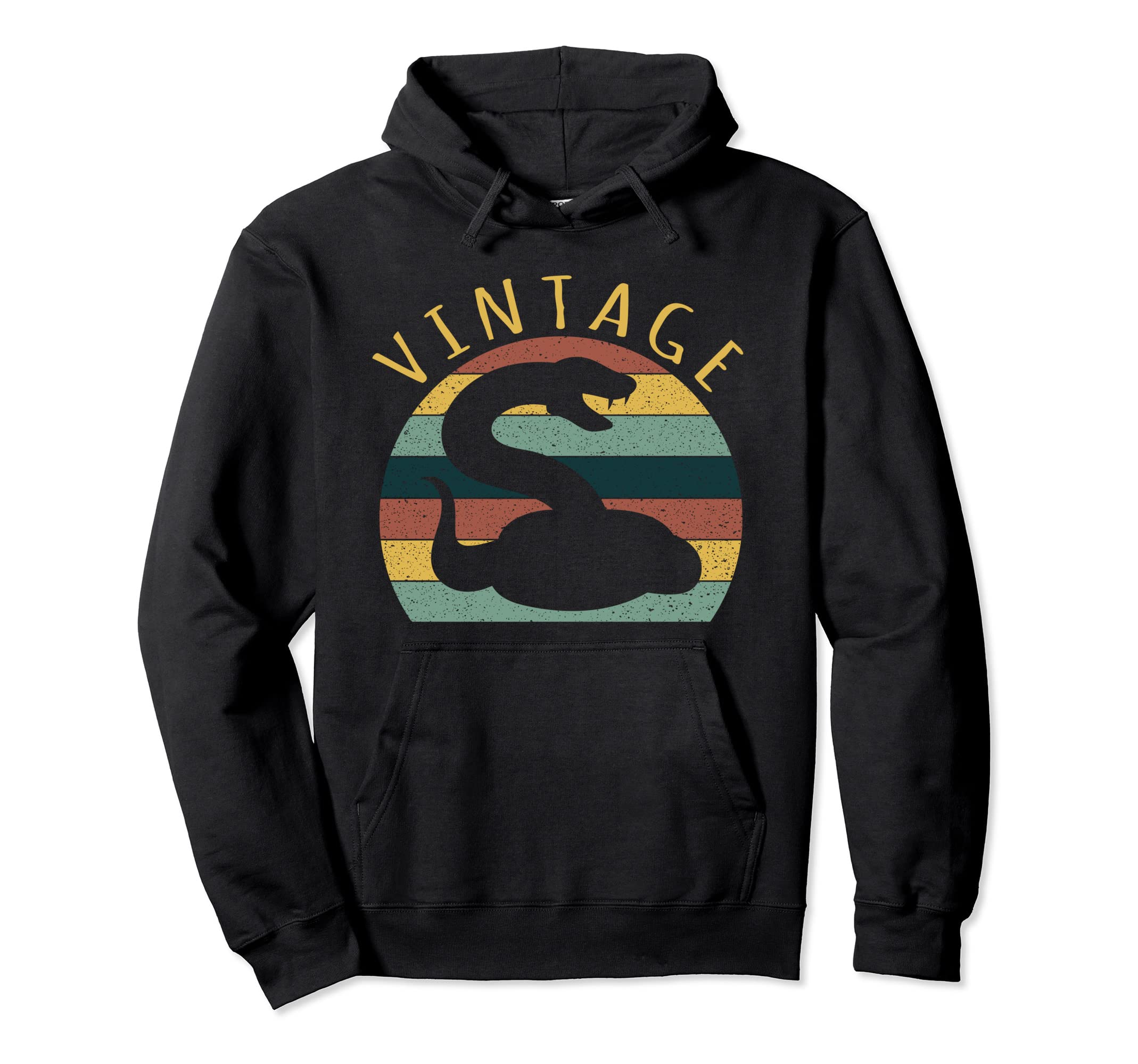 Snake Lover Colors Distressed Hoodie - Graphic Print for Adults - T-Shirt, Sweatshirt, Hoodie