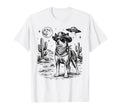 Cowboy Dog Funny Australian Cattle Ufo Art T-Shirt - Trendy Graphic Unisex - T-Shirt, Sweatshirt, Hoodie