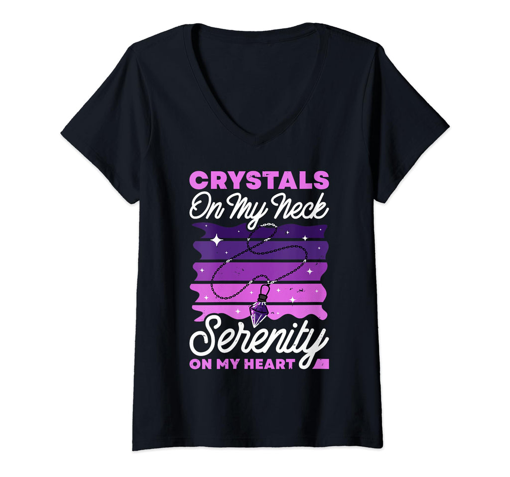 Womens Healing Crystals My Neck Serenity T-Shirt - Custom Art Print Unisex - T-Shirt, Sweatshirt, Hoodie