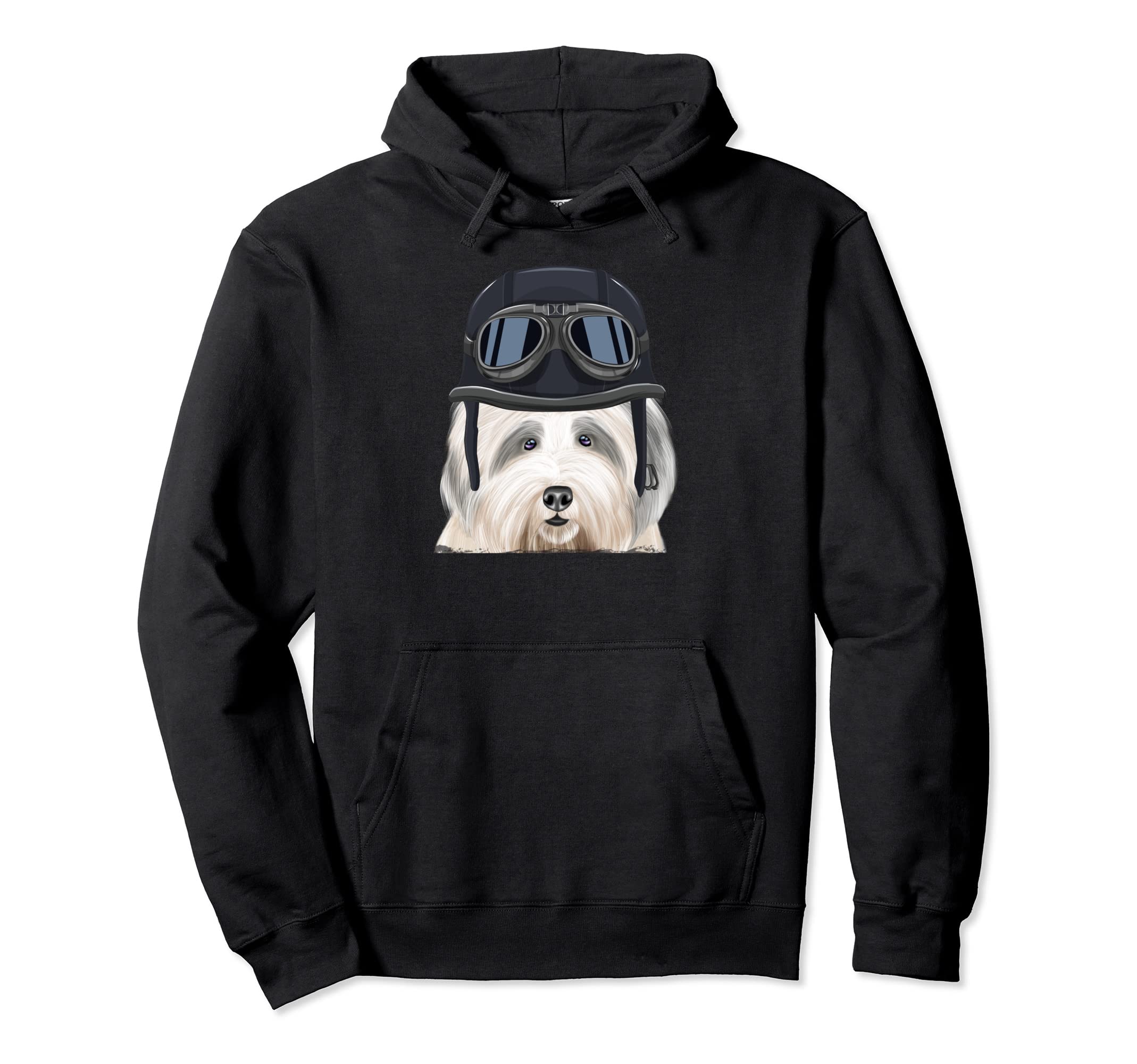 Funny Motorcycle Helmet Old English Hoodie - Aesthetic Graphic Men Women - T-Shirt, Sweatshirt, Hoodie
