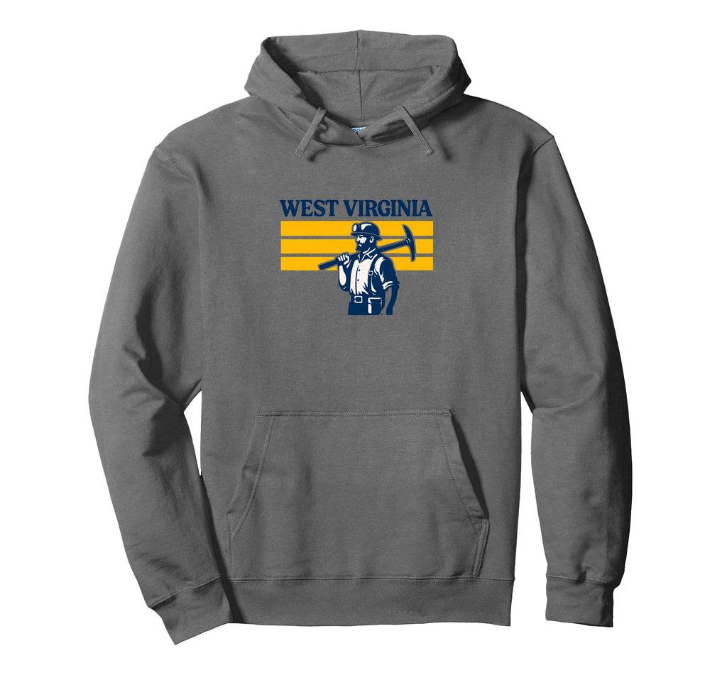West Virginia Coal Miner Hoodie - Unique Graphic for Adults - T-Shirt, Sweatshirt, Hoodie
