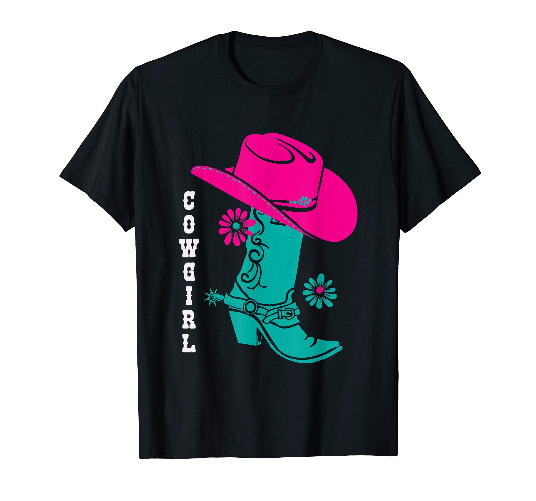 Cowgirl Boots Western Rodeo Cowgirls T-Shirt - Custom Art Print Unisex - T-Shirt, Sweatshirt, Hoodie
