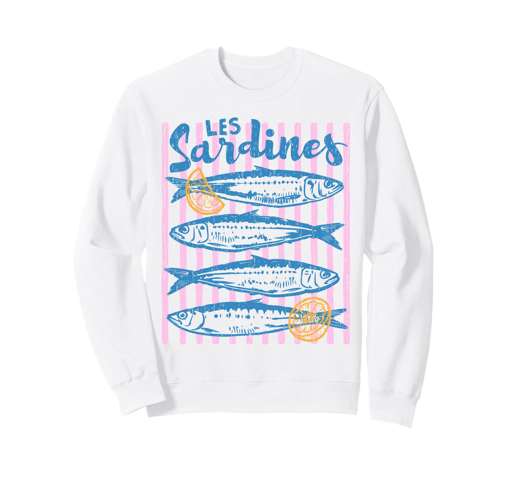 Sardine Aesthetic Art Mediterranean Sweatshirt - Novelty Apparel Unisex - T-Shirt, Sweatshirt, Hoodie