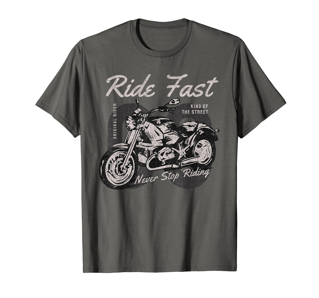 American Motorcycle Biker Distress T-Shirt - Novelty Apparel for Adults - T-Shirt, Sweatshirt, Hoodie